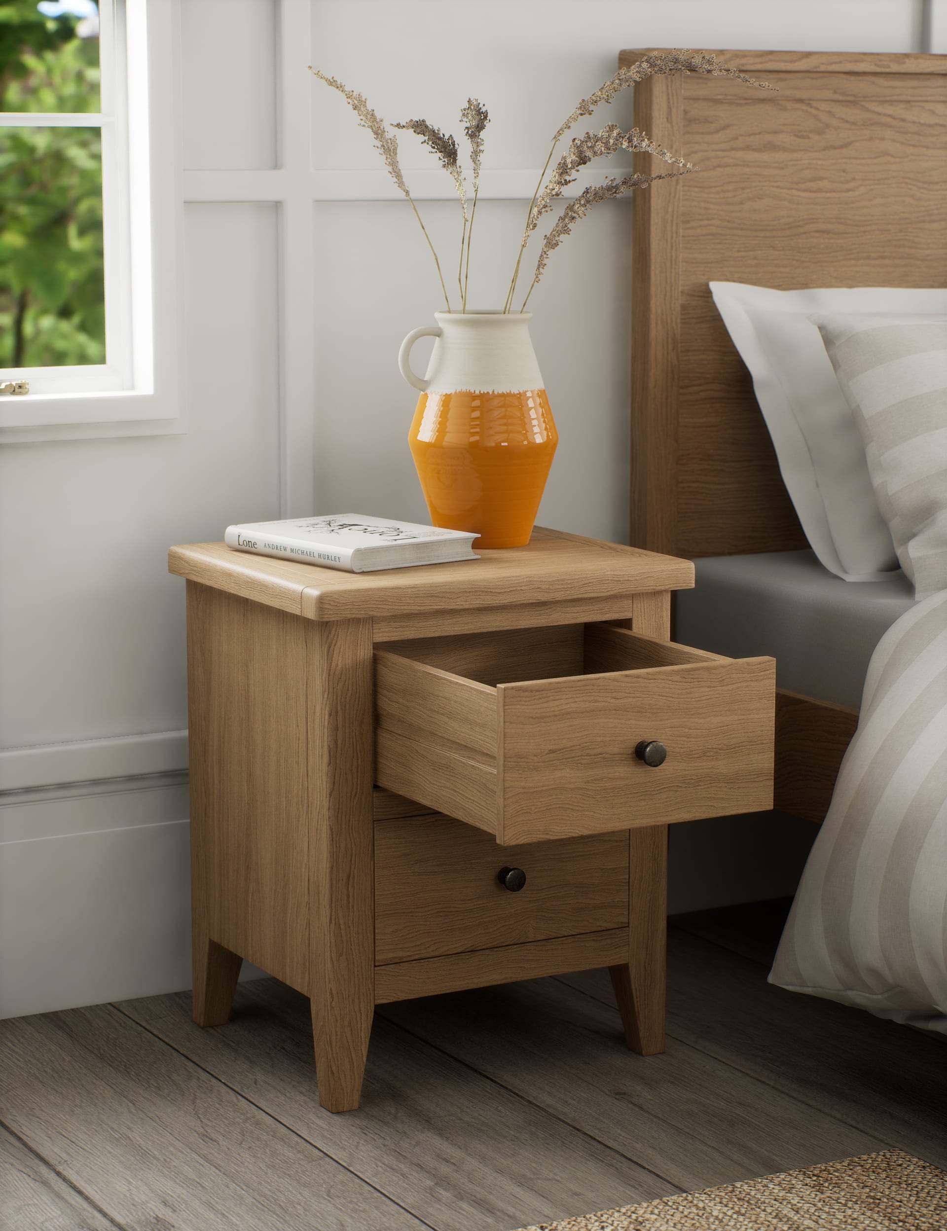 Amersham 2 Drawer Bedside Table - Image 3