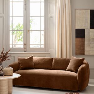 Cocoon Chenille 2 Seater Curved Sofa