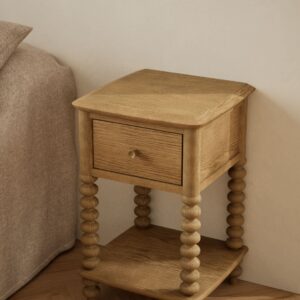 Evelyn Bobbin Bedside Table