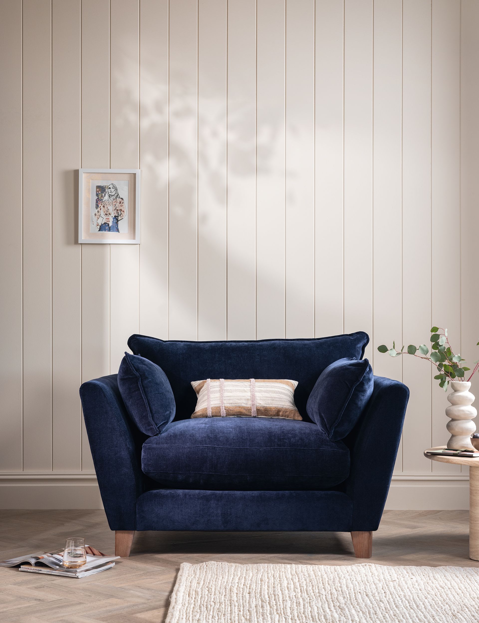 Irving Chenille Snuggle Chair