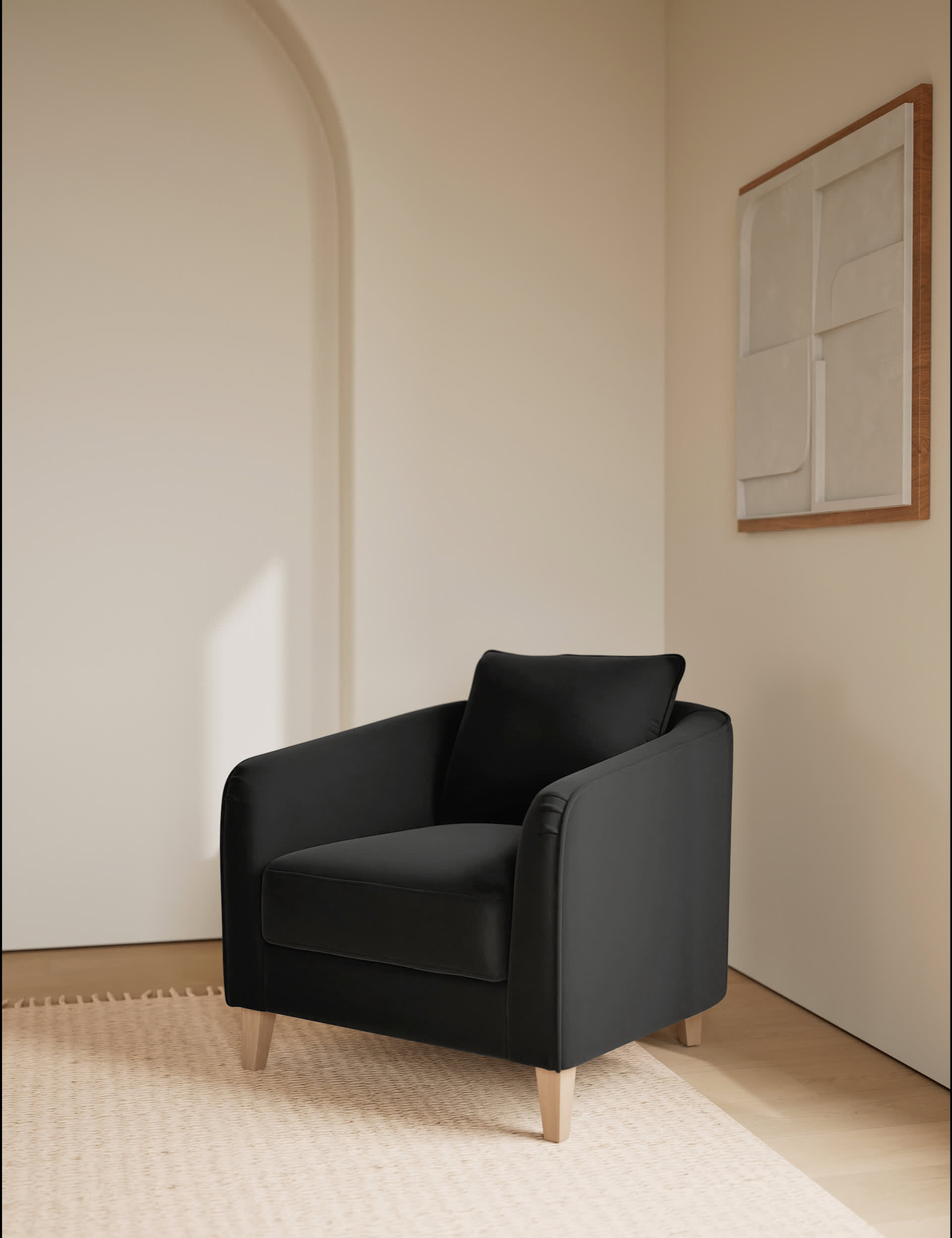Lara Velvet Accent Chair