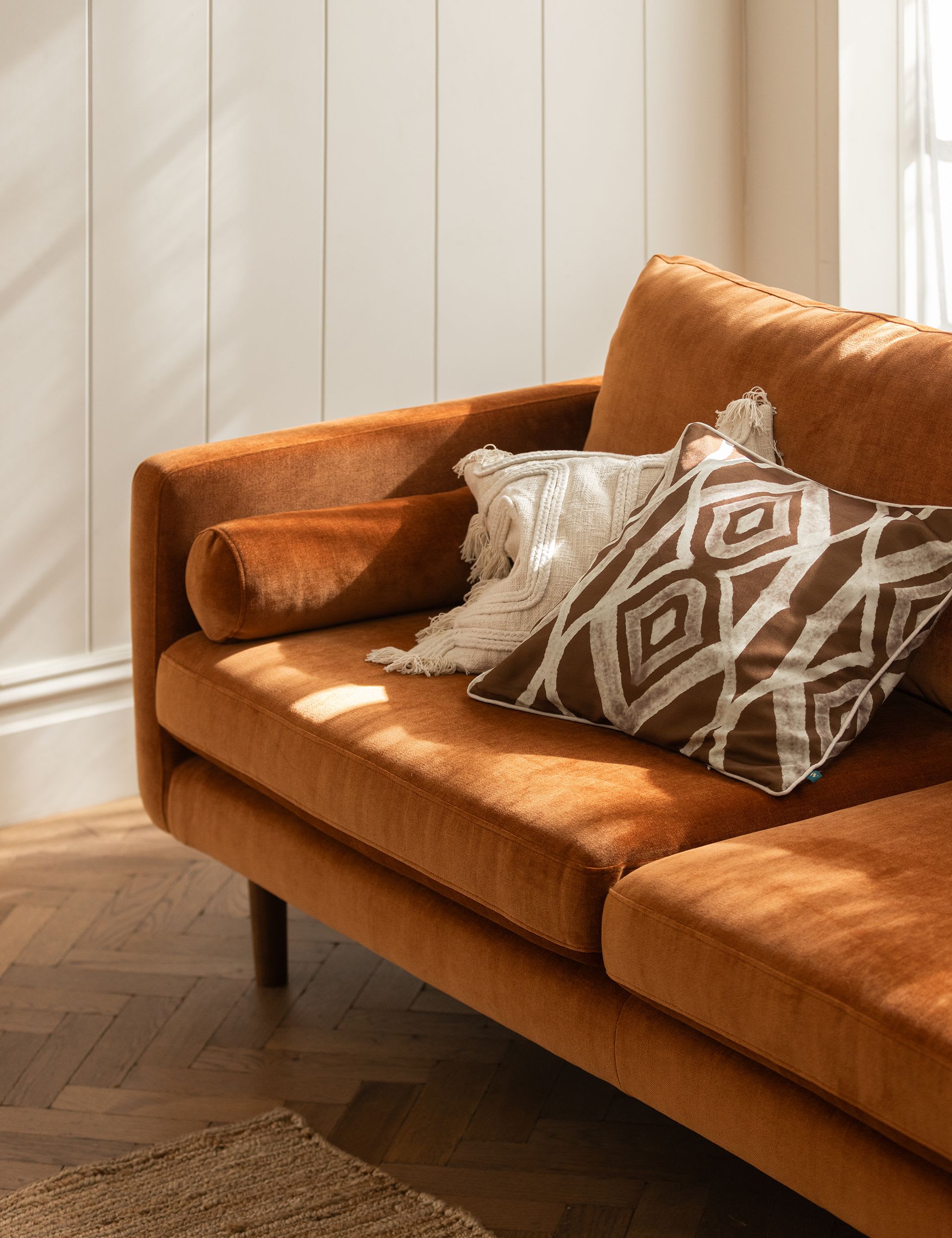 Moore Chenille Large 3 Seater Sofa - Image 3