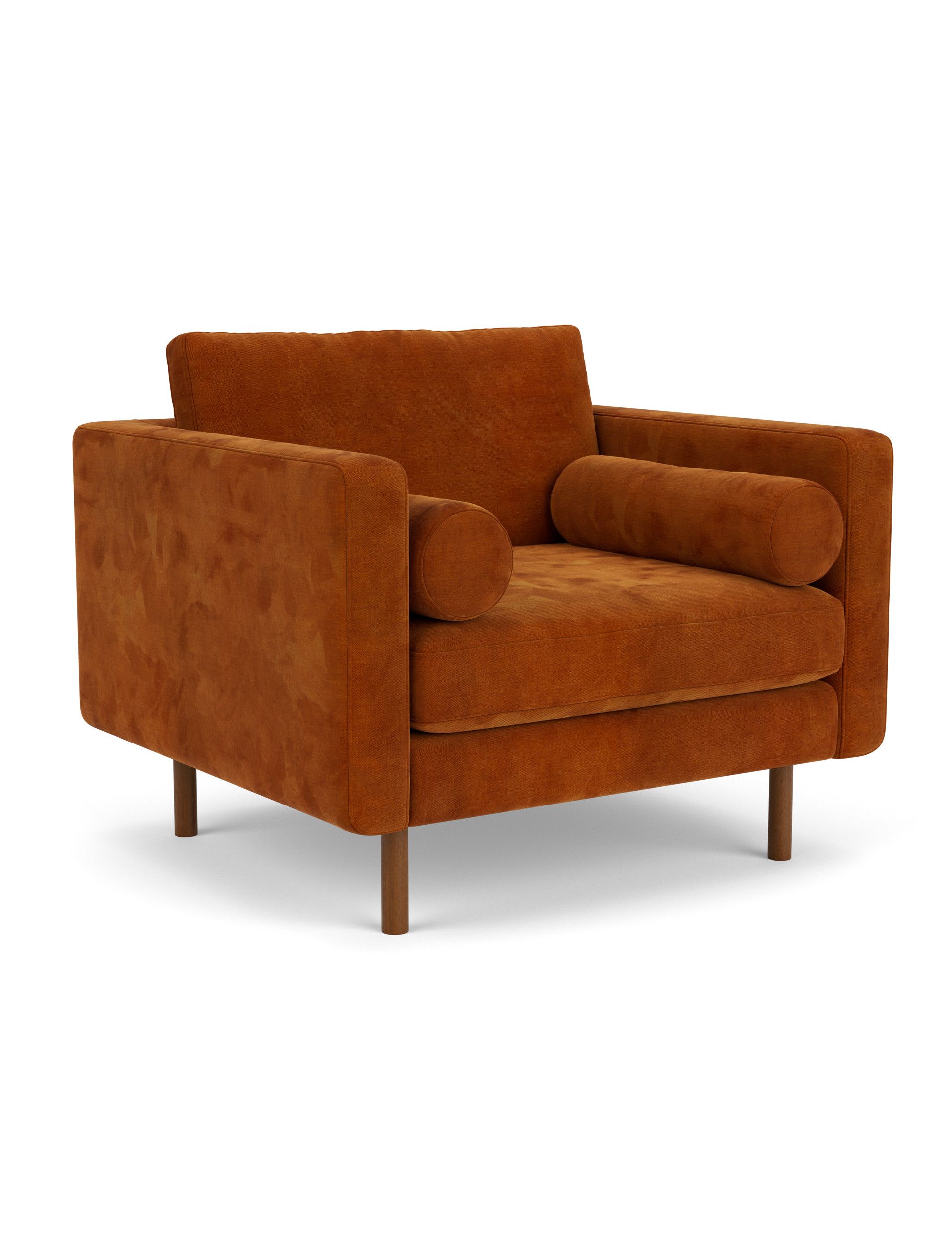 Moore Chenille Snuggle Chair - Image 3