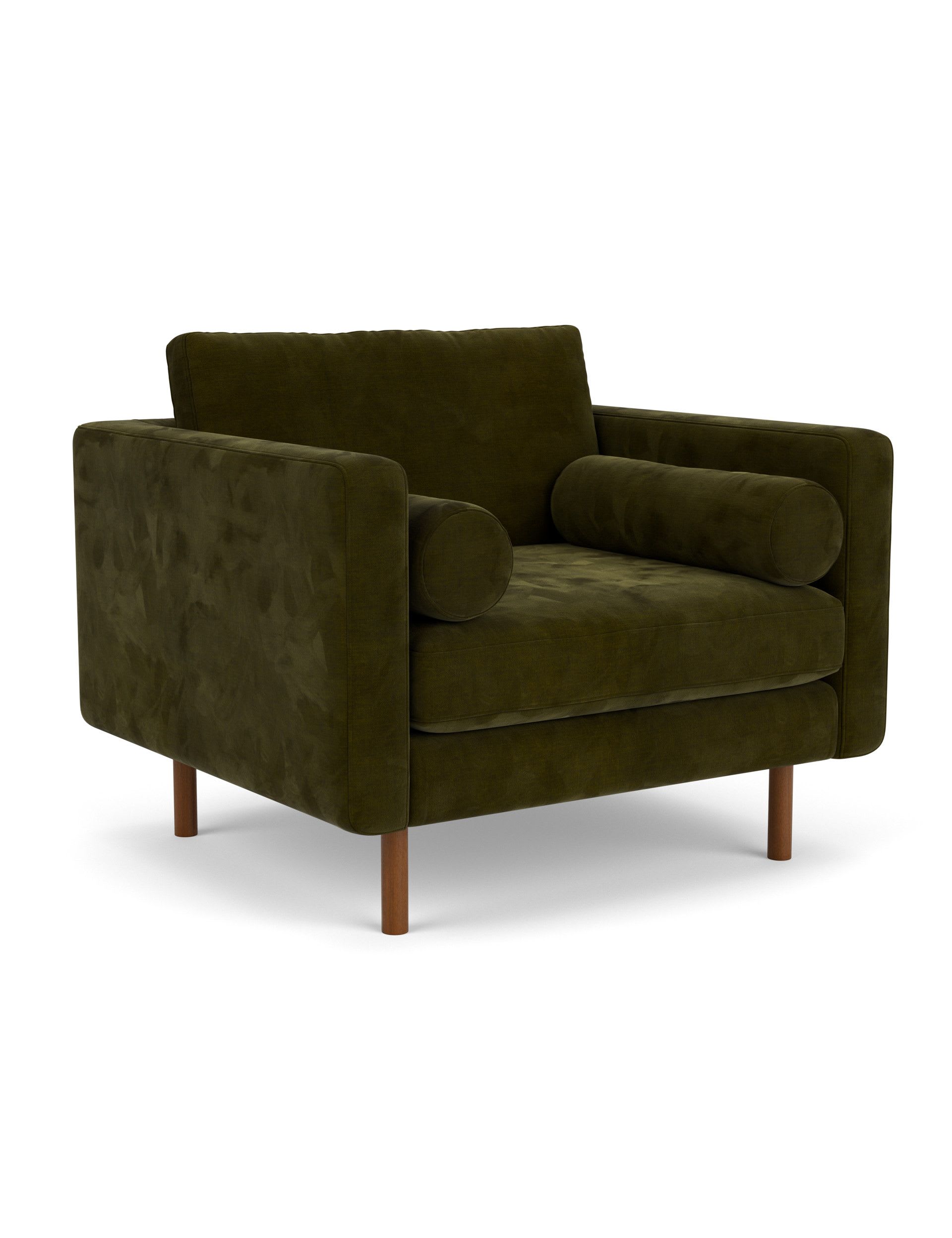 Moore Chenille Snuggle Chair - Image 2