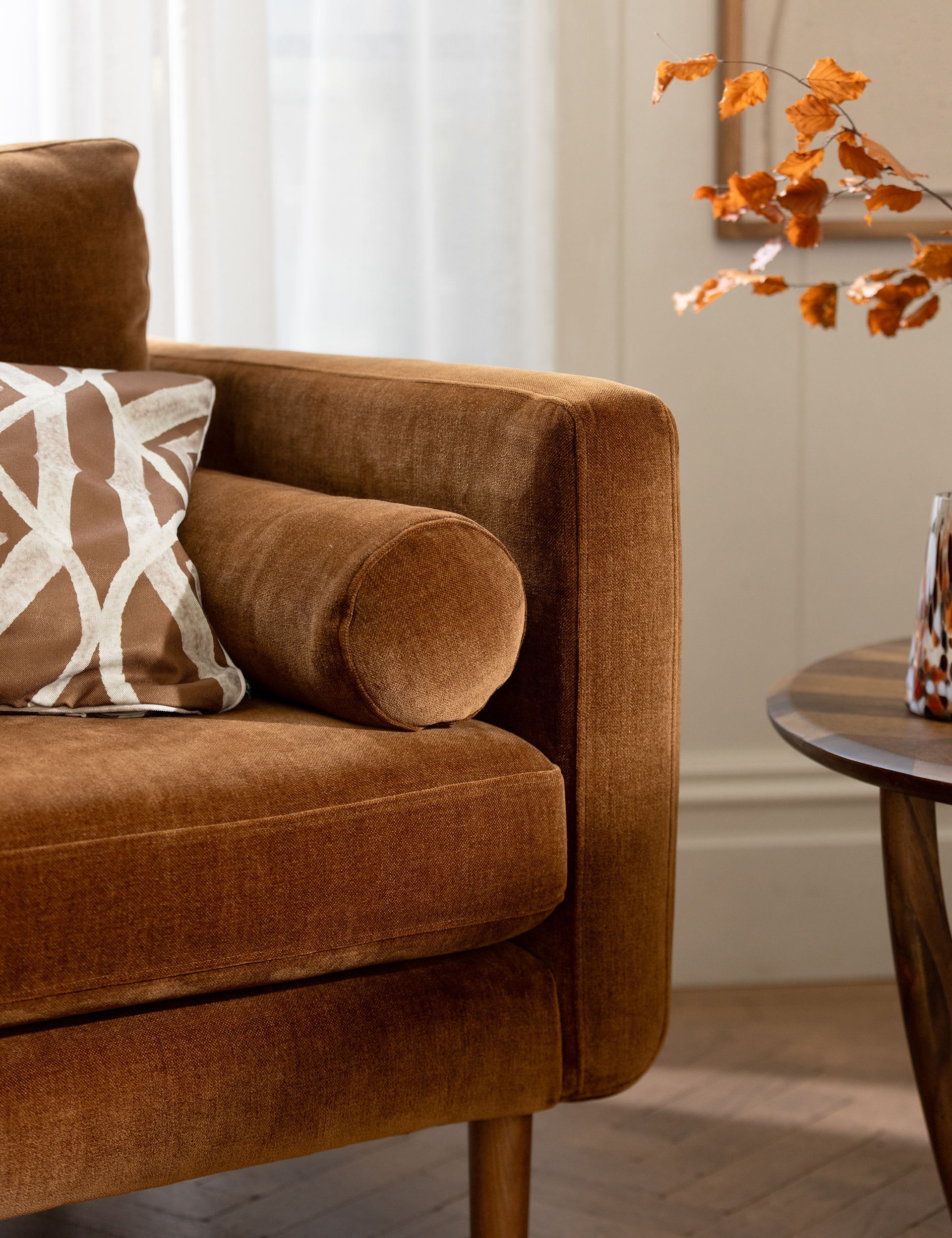 Moore Chenille Snuggle Chair - Image 2
