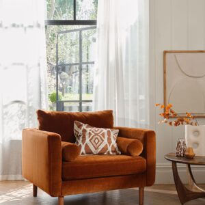 Moore Chenille Snuggle Chair