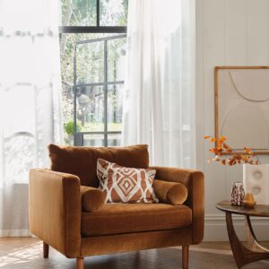 Moore Chenille Snuggle Chair