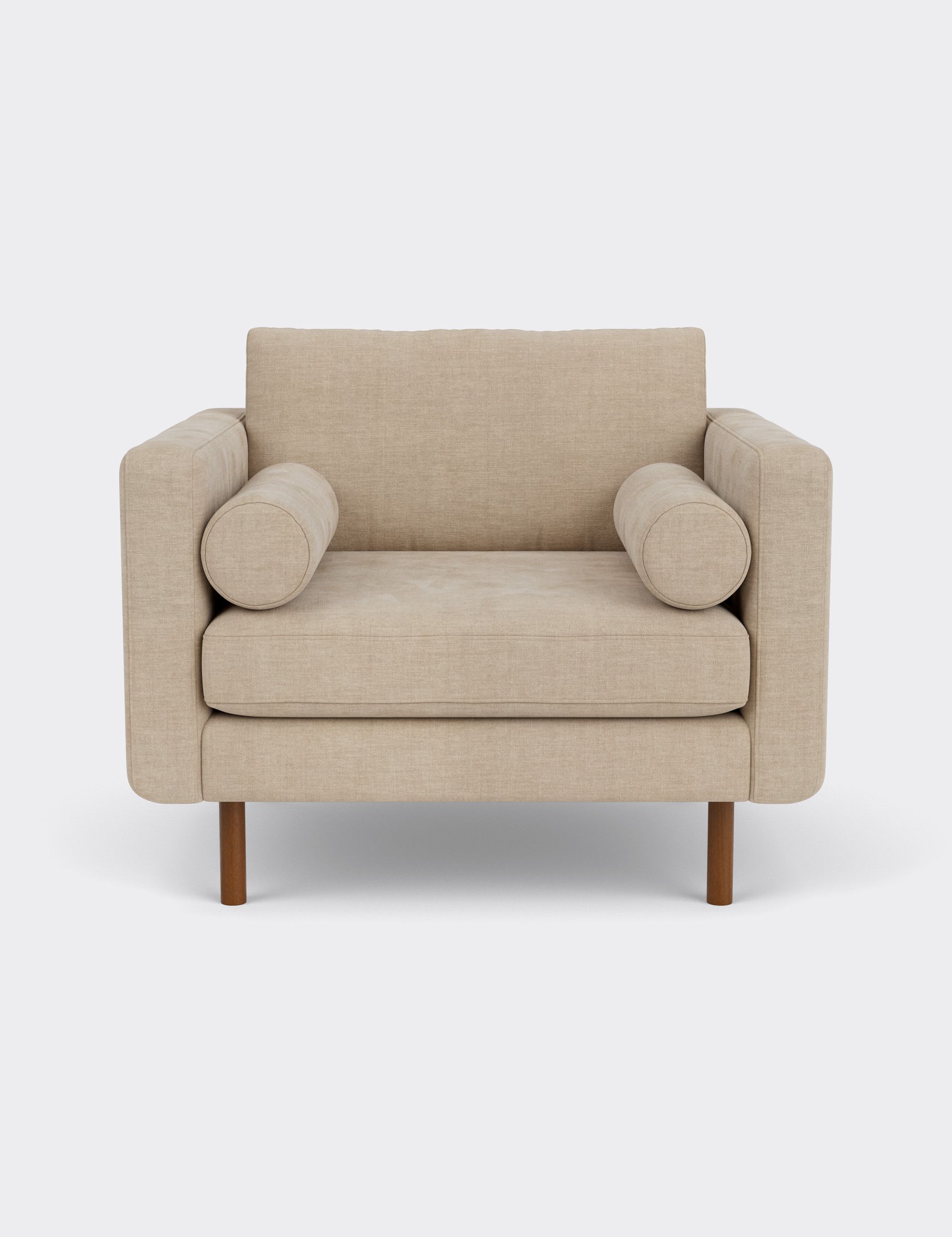 Moore Chenille Snuggle Chair - Image 2