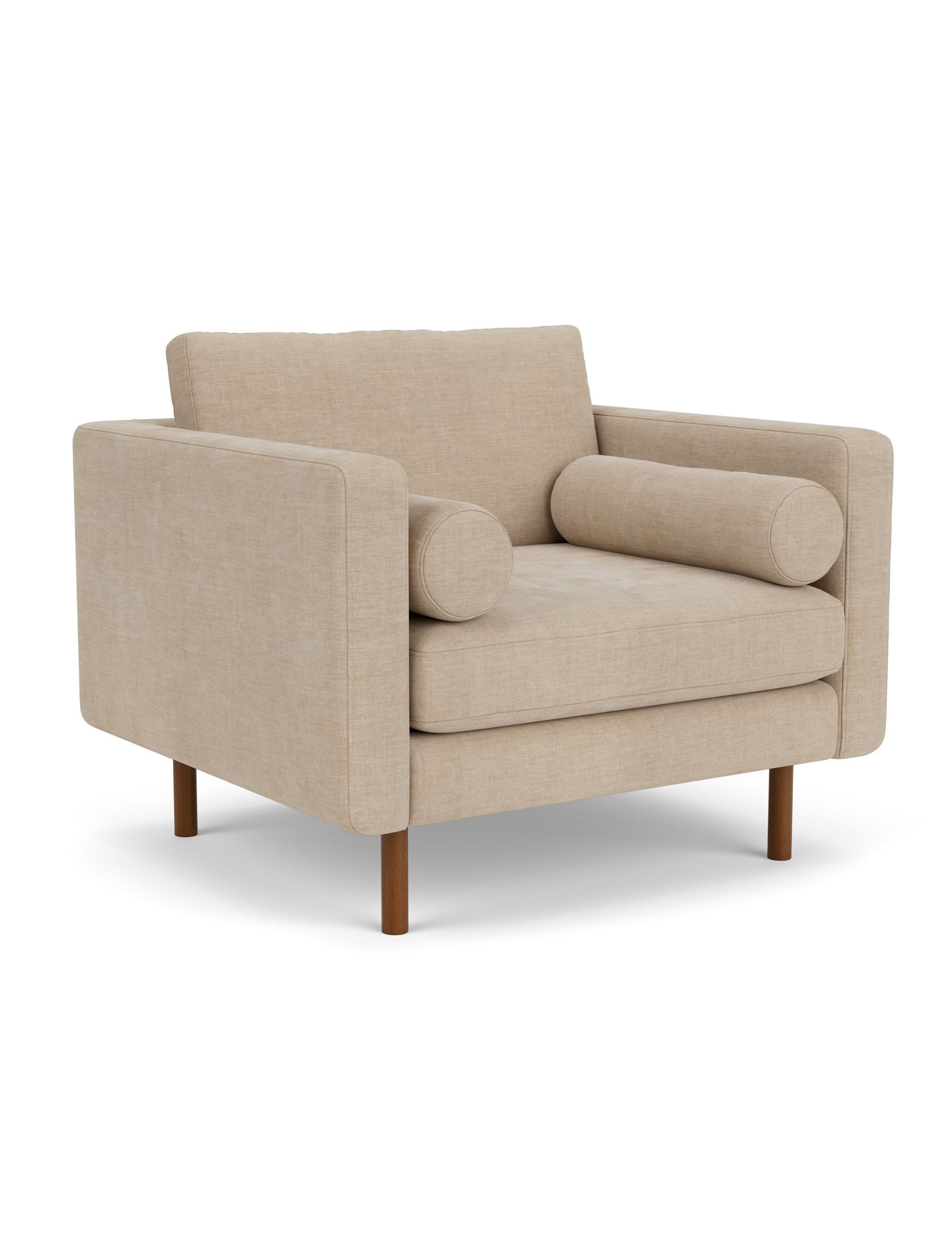 Moore Chenille Snuggle Chair - Image 3