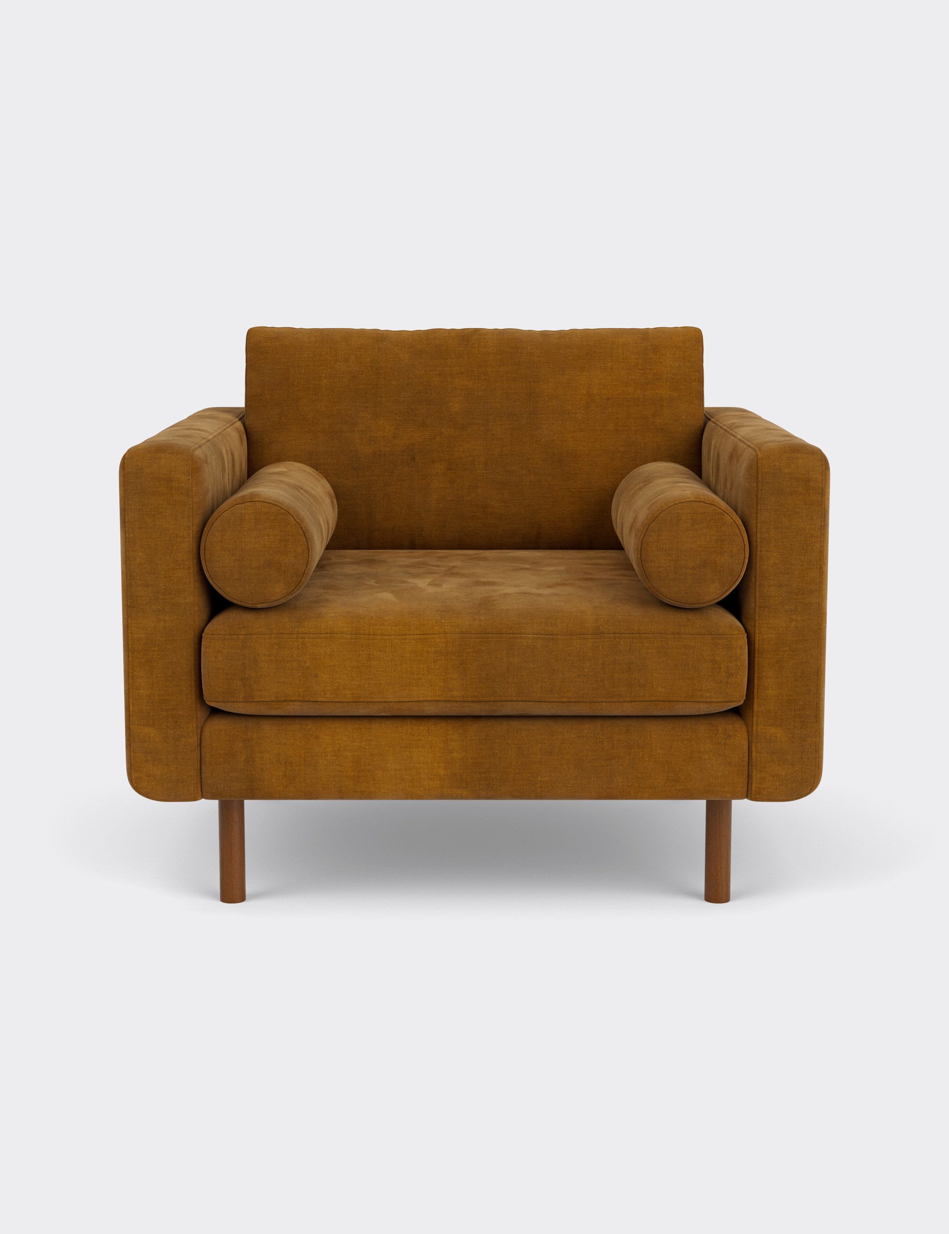 Moore Chenille Snuggle Chair - Image 2