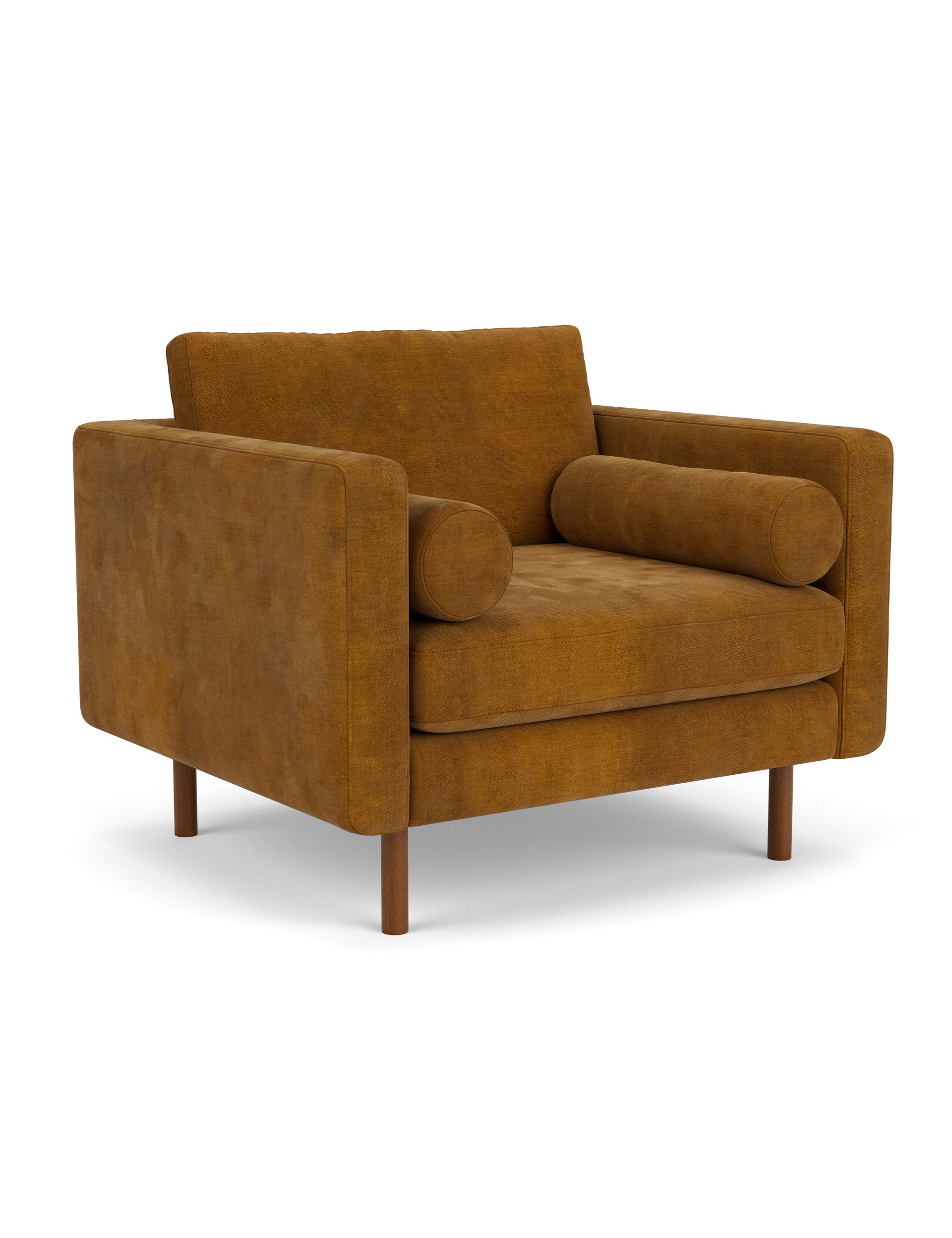 Moore Chenille Snuggle Chair - Image 3