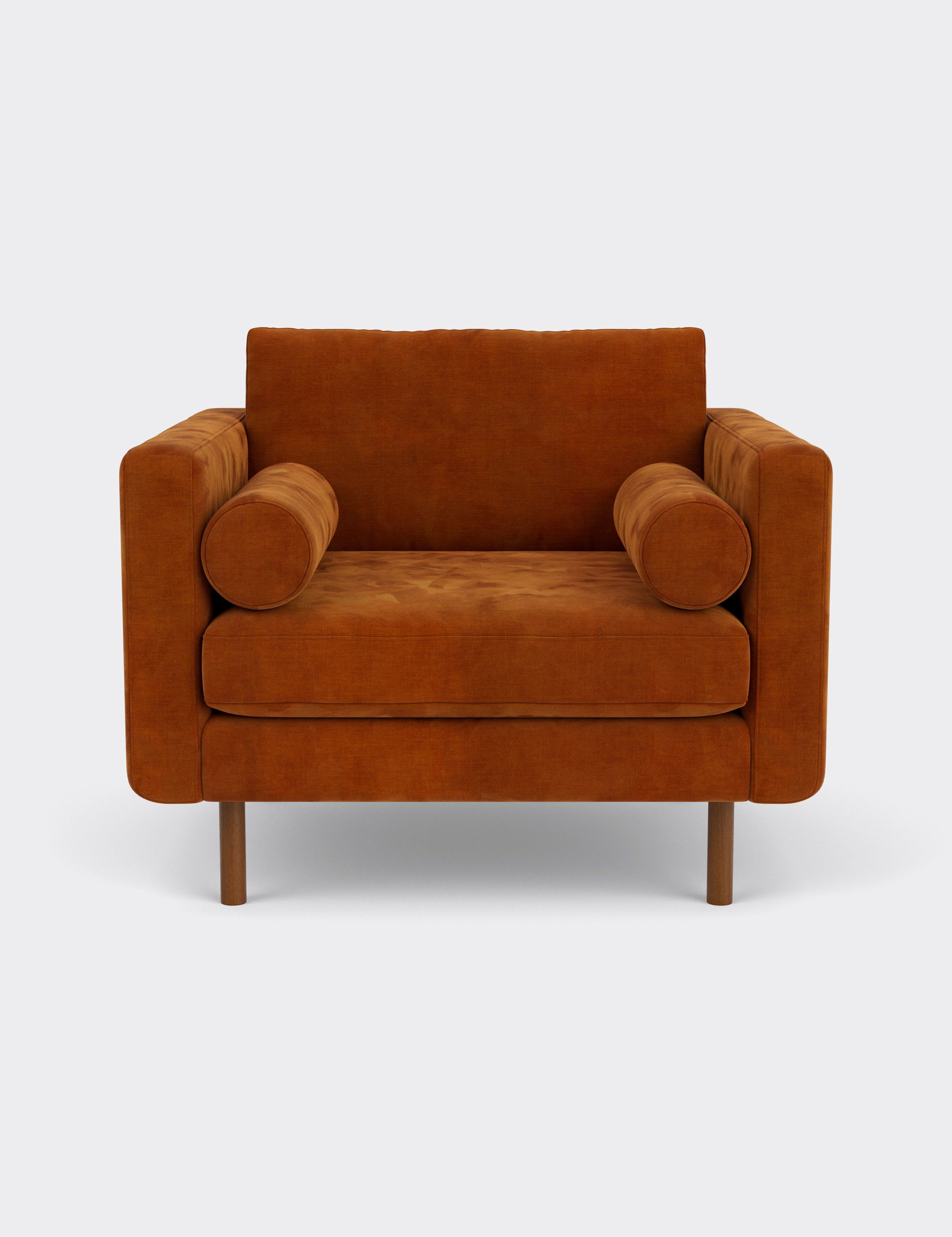 Moore Chenille Snuggle Chair - Image 2