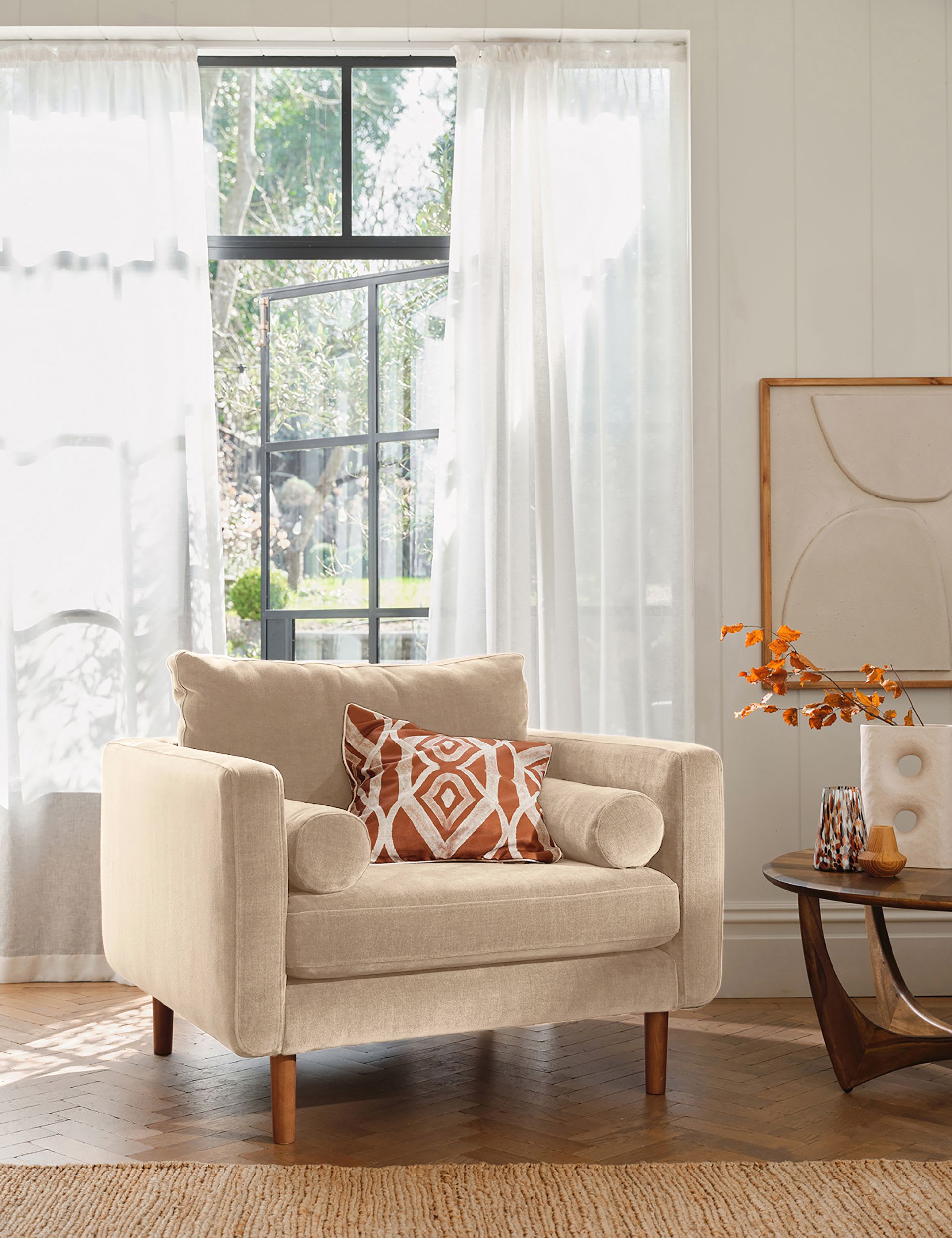 Moore Chenille Snuggle Chair
