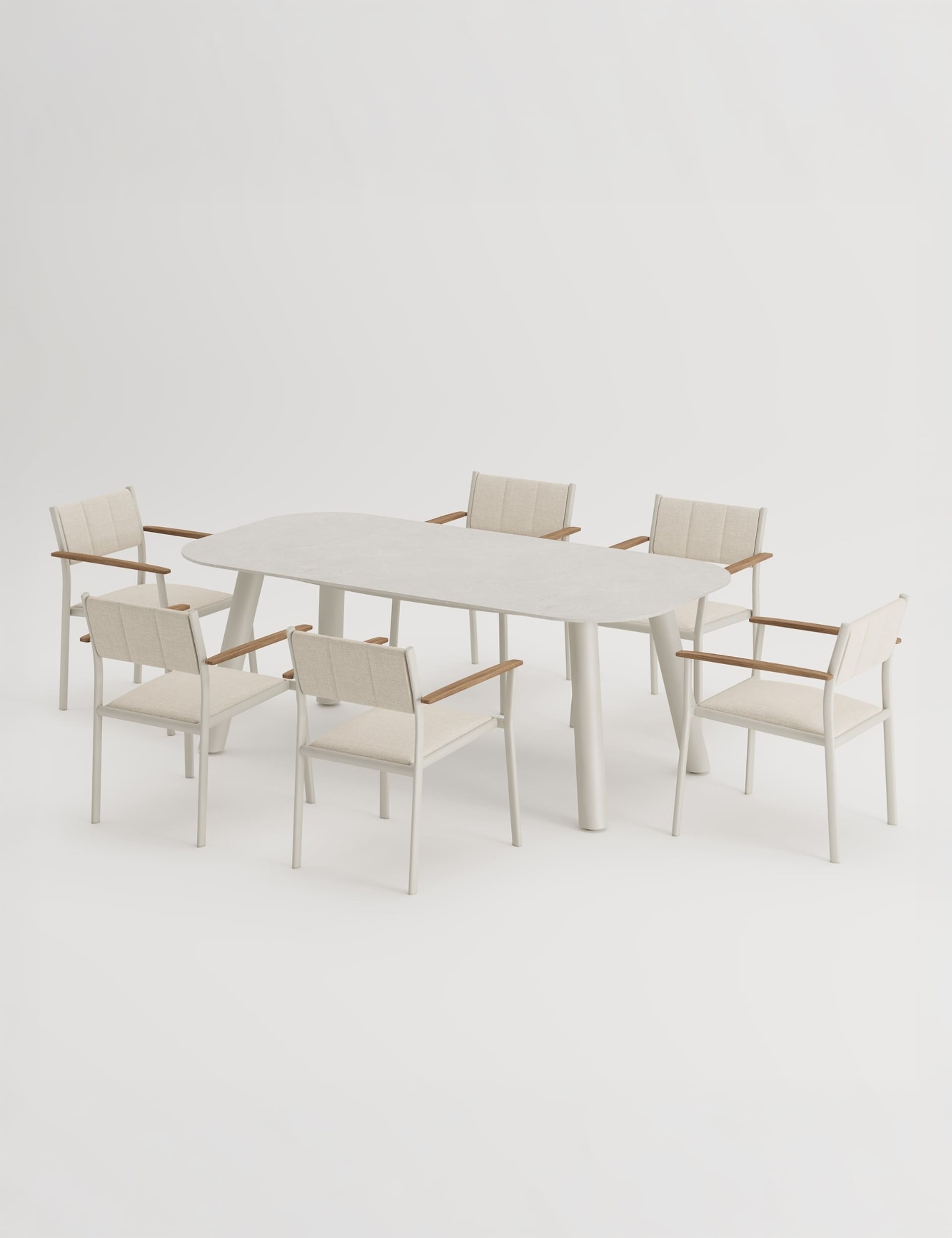 Nexo 6 Seater Dining Table and Chairs - Image 2