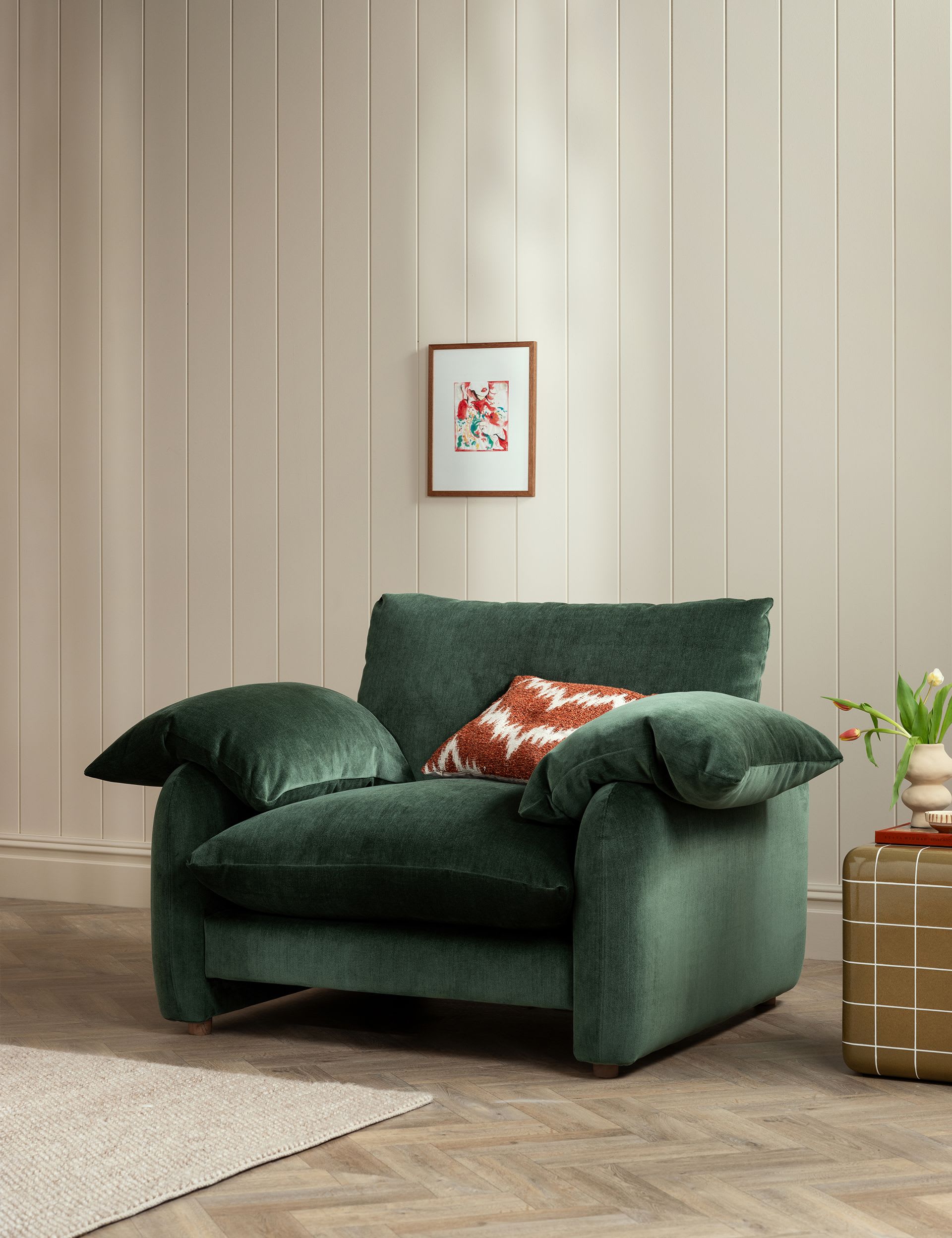 Orson Chenille Snuggle Chair