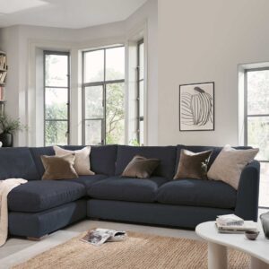 Palmer Textured Chenille Left Hand Corner Sofa