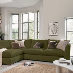 Palmer Textured Chenille Left Hand Corner Sofa