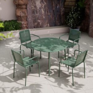 Porto 4 Seater Round Dining Set