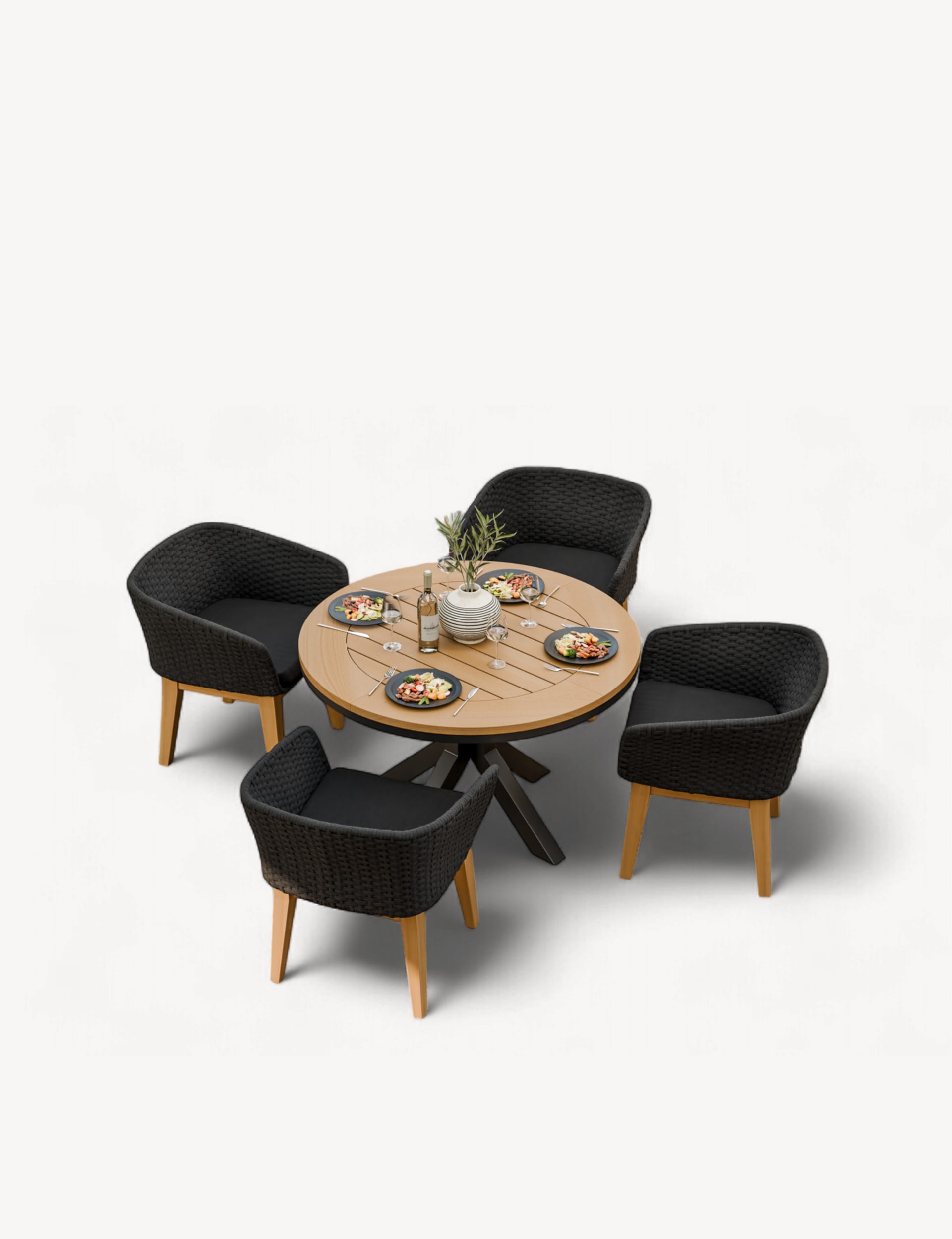 Tuscany 4 Seater Dining Set - Image 2
