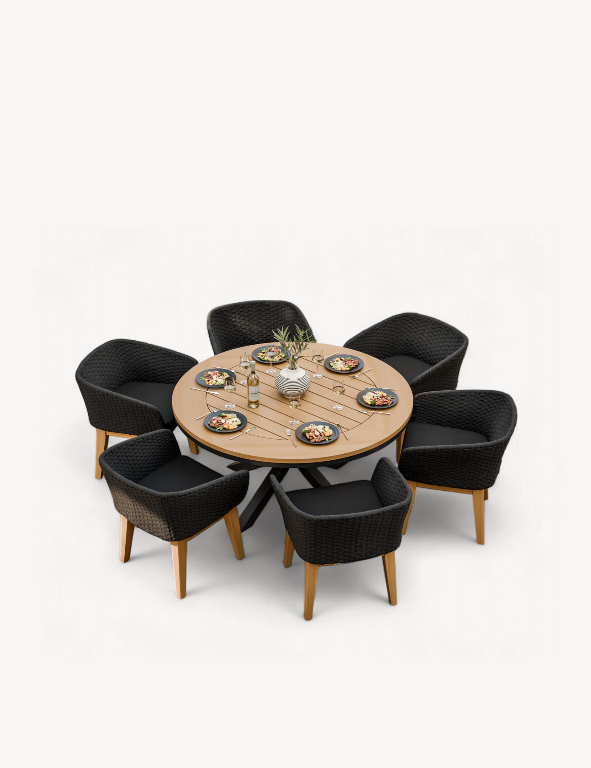 Tuscany 6 Seater Dining Set - Image 2