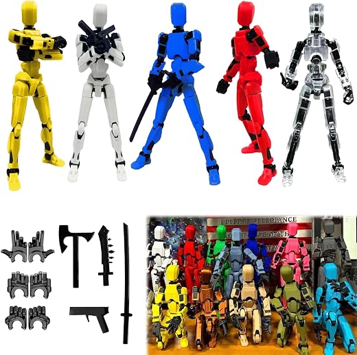 2026 New Assembly Completed-Titan 13 Action Figure,Dummy Robot 13 Action Figures Set,3D Printed Multi-Jointed Action Figures,Nova 13 Action Figure...