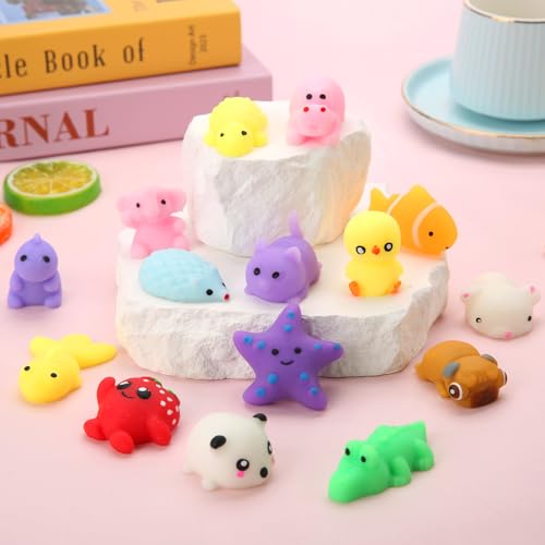 30 Pack Squishy Toys, Kawaii Squishies Party Favors for Kids 4-8 8-12 Treasure Box Toys for Classroom Birthday Xmas Gifts Goodie Bag Mini Animals...