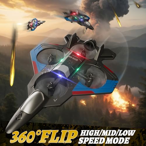 4DRC RC Planes Remote Control Airplanes for Kids, Foam Remote Control Planes for Kids Adults Beginners, Remote Control Helicopter Fighter Jet...