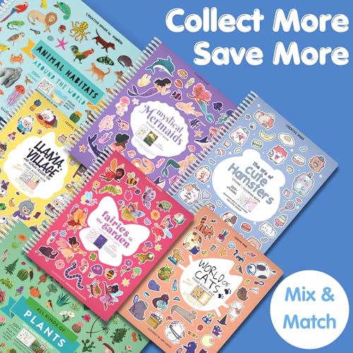 Animals Habitat 500+ Kids Sticker Book by Cupkin Toddler Airplane Travel Activity Coloring and Sticker Book, Road Trip Essentials, 12 Coloring...