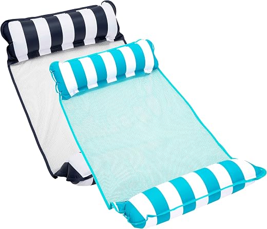 Aqua 4-in-1 Monterey Hammock Pool Float & Water Hammock, Multi-Purpose, Inflatable Pool Floats for Adults, Patented Thick, Non-Stick PVC Material,...