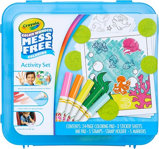 Crayola Color Wonder Mess Free Coloring Activity Set (30+ Pcs), Travel Art Kit, Gift for Kids & Toddlers, Ages 3+ Crayola Color Wonder Mess Free Coloring Activity Set (30+ Pcs), Travel Art Kit, Gift for Kids & Toddlers, Ages 3+