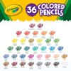 Crayola Colored Pencils (36ct), Kids Pencil Set, Pre-Sharpened Coloring Book Pencils for Kids & Adults, Arts & Crafts Supplies, Coloring Gift, Ages 3+ Crayola Colored Pencils (36ct), Kids Pencil Set, Pre-Sharpened Coloring Book Pencils for Kids & Adults, Arts & Crafts Supplies, Coloring Gift, Ages 3+