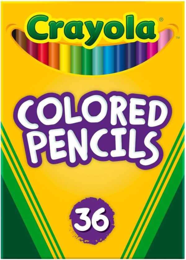 Crayola Colored Pencils (36ct), Kids Pencil Set, Pre-Sharpened Coloring Book Pencils for Kids & Adults, Arts & Crafts Supplies, Coloring Gift, Ages 3+ Crayola Colored Pencils (36ct), Kids Pencil Set, Pre-Sharpened Coloring Book Pencils for Kids & Adults, Arts & Crafts Supplies, Coloring Gift, Ages 3+