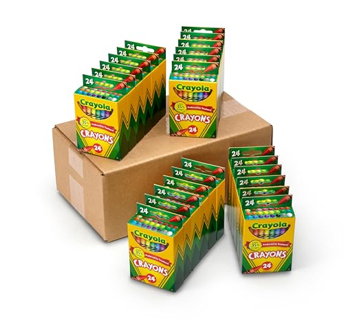 Crayola Crayons Bulk (24 Packs), Preschool Classroom Supplies, Coloring Book Supplies, School Crayons for Kids, Gifts, Ages 3+ Crayola Crayons Bulk (24 Packs), Preschool Classroom Supplies, Coloring Book Supplies, School Crayons for Kids, Gifts, Ages 3+
