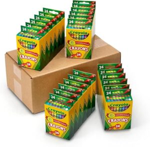 Crayola Crayons Bulk (24 Packs), Preschool Classroom Supplies, Coloring Book Supplies, School Crayons for Kids, Gifts, Ages 3+ Crayola Crayons Bulk (24 Packs), Preschool Classroom Supplies, Coloring Book Supplies, School Crayons for Kids, Gifts, Ages 3+