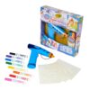 Crayola Marker Airbrush Spray Art Kit, Battery-Powered Sprayer with 8 Washable Markers & 5 Stencils, DIY Craft Set, Ages 6+