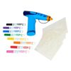 Crayola Marker Airbrush Spray Art Kit, Battery-Powered Sprayer with 8 Washable Markers & 5 Stencils, DIY Craft Set, Ages 6+
