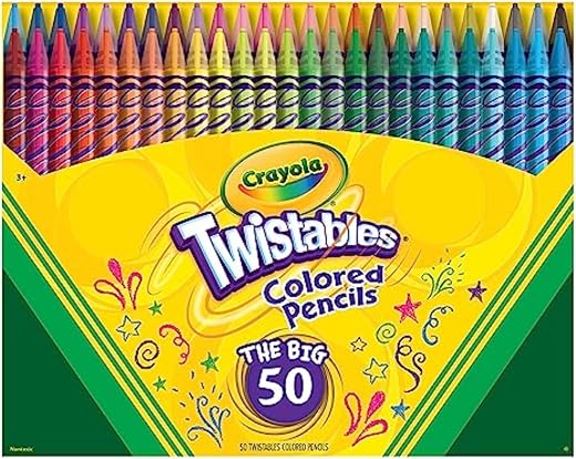 Crayola Twistables Colored Pencil Set (50ct), Cool Back to School Supplies for Kids, No Sharpen Colored Pencils for Girls & Boys, 4+ [Amazon... Crayola Twistables Colored Pencil Set (50ct), Cool Back to School Supplies for Kids, No Sharpen Colored Pencils for Girls & Boys, 4+ [Amazon...