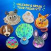 Dan&Darci Kids Sea Shell Painting Kit - Arts & Crafts for Kids - Gifts for Boys and Girls Ages 6-8, 8-12 - Craft Activities Kits - Creative Art...