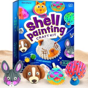 Dan&Darci Kids Sea Shell Painting Kit - Arts & Crafts for Kids - Gifts for Boys and Girls Ages 6-8, 8-12 - Craft Activities Kits - Creative Art... Dan&Darci Kids Sea Shell Painting Kit - Arts & Crafts for Kids - Gifts for Boys and Girls Ages 6-8, 8-12 - Craft Activities Kits - Creative Art...