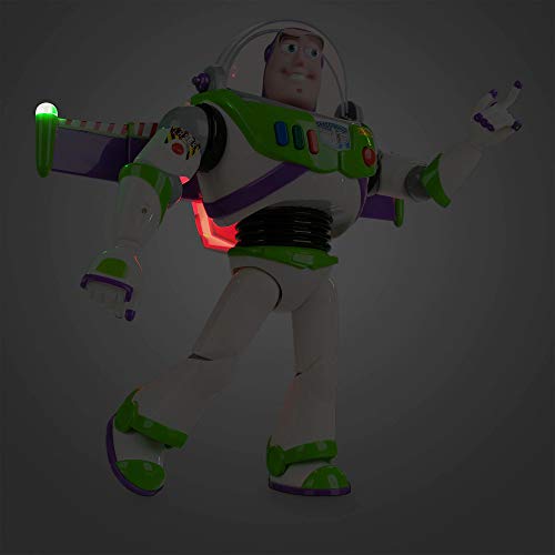Disney Store Official Buzz Lightyear Interactive Talking Action Figure from Toy Story, Features 10+ English Phrases, Interacts with Other Figures...