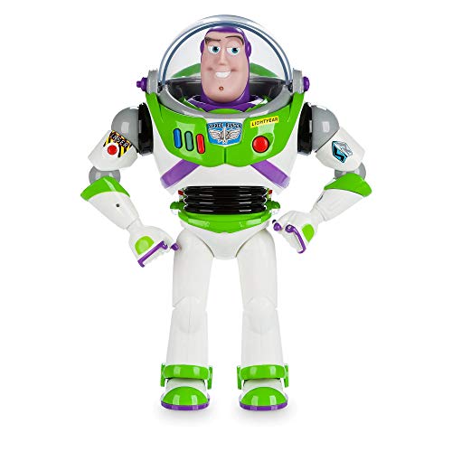 Disney Store Official Buzz Lightyear Interactive Talking Action Figure from Toy Story, Features 10+ English Phrases, Interacts with Other Figures...