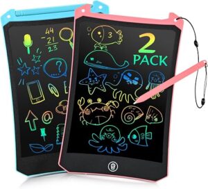 EooCoo Toddler Toys, LCD Writing Tablet for Kids 2 Pack, Toddler Travel Essentials Drawing Pad, Mess Free Coloring Books, Road Trip Activities, Age... EooCoo Toddler Toys, LCD Writing Tablet for Kids 2 Pack, Toddler Travel Essentials Drawing Pad, Mess Free Coloring Books, Road Trip Activities, Age...