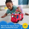 Fisher-Price Little People Toddler Toy Fire Truck Musical Push-Along Vehicle with 2 Figures for Pretend Play Ages 1+ Years Fisher-Price Little People Toddler Toy Fire Truck Musical Push-Along Vehicle with 2 Figures for Pretend Play Ages 1+ Years