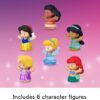 Fisher-Price Little People Toddler Toys Disney Princess Figure Pack, 6 Characters for Preschool Pretend Play Kids Ages 18 Months+
