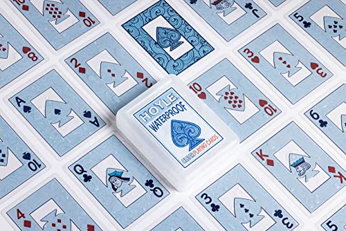 Hoyle Waterproof Playing Cards, Clear Plastic Deck of Cards for Outdoor Card Games, Camping, Beach, Pool & Travel Games (1 Deck) | playing-cards Hoyle Waterproof Playing Cards, Clear Plastic Deck of Cards for Outdoor Card Games, Camping, Beach, Pool & Travel Games (1 Deck) | playing-cards
