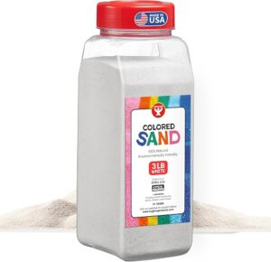 Hygloss Colored Sand for Crafts – 3 lb Bottle, White – Vibrant Colorful Fine Sensory Play Sand Art Kits for Kids – Classroom Activities for... Hygloss Colored Sand for Crafts – 3 lb Bottle, White – Vibrant Colorful Fine Sensory Play Sand Art Kits for Kids – Classroom Activities for...