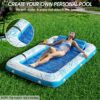 Inflatable Tanning Pool Lounger Float - Jasonwell 4 in 1 Sun Tan Tub Sunbathing Pool Lounge Raft Floatie Toys Water Filled Tanning Bed Mat Pad for...
