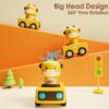 iPlay, iLearn Press to Go Car Toys for Toddlers 1-3, Baby Animal Racing Cars, Infant Play Vehicle Set, Baby Push Go Friction Car Toys for 6-9-12-18...