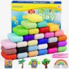 Ixiaoyoo Air Dry Clay, 30 Colors Modeling Clay for Kids, DIY Model Crafts Toys with Sculpting Tools, Soft & Non-Sticky, School Projects & Home... Ixiaoyoo Air Dry Clay, 30 Colors Modeling Clay for Kids, DIY Model Crafts Toys with Sculpting Tools, Soft & Non-Sticky, School Projects & Home...