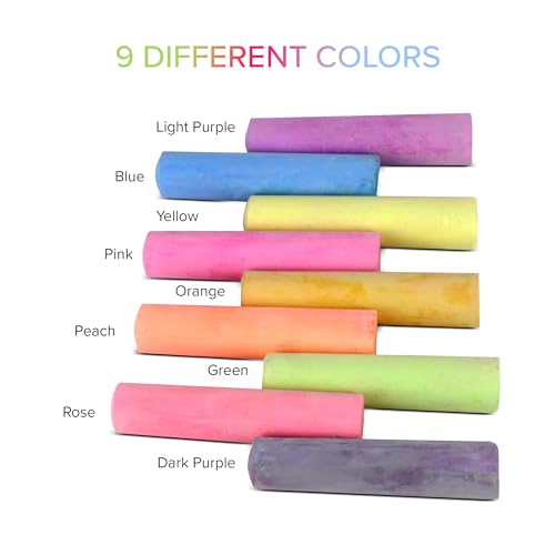 Kid Made Modern Non Toxic Sidewalk Chalk Bucket (24 Count) - Washable Colored Chalk Bulk Set for Kids and Toddlers Outdoor Games Kid Made Modern Non Toxic Sidewalk Chalk Bucket (24 Count) - Washable Colored Chalk Bulk Set for Kids and Toddlers Outdoor Games